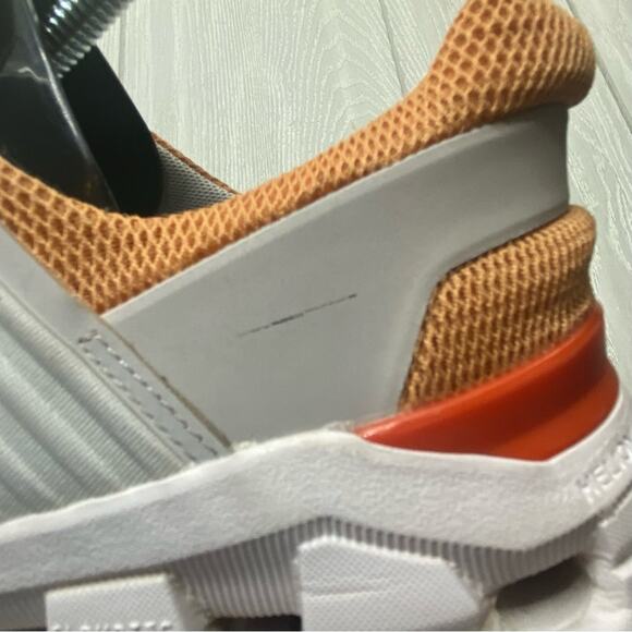 On Cloud Women's Cloudswift Copper & Frost White, Orange & Gray Sneakers Size 9 - Picture 13 of 13